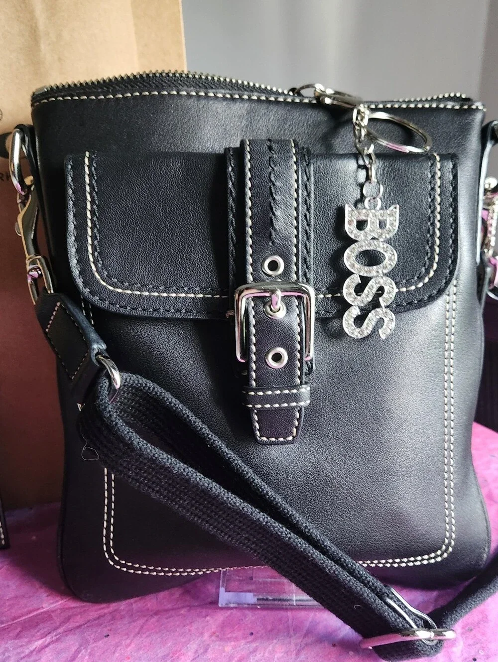 Coach Hamilton Black Crossbody 4 pc set EUC